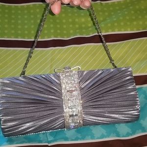 Silver Clutch Purse